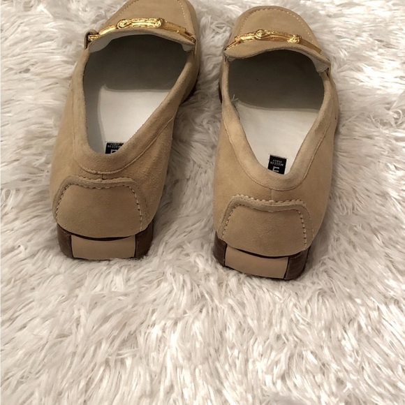 Sz 8 Claudia Ciuti Suede Flats New Cream Color - Picture 3 of 8